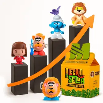 Produtos promocionais e personalizados Artigus - bonecos colecionáveis fast food ROI