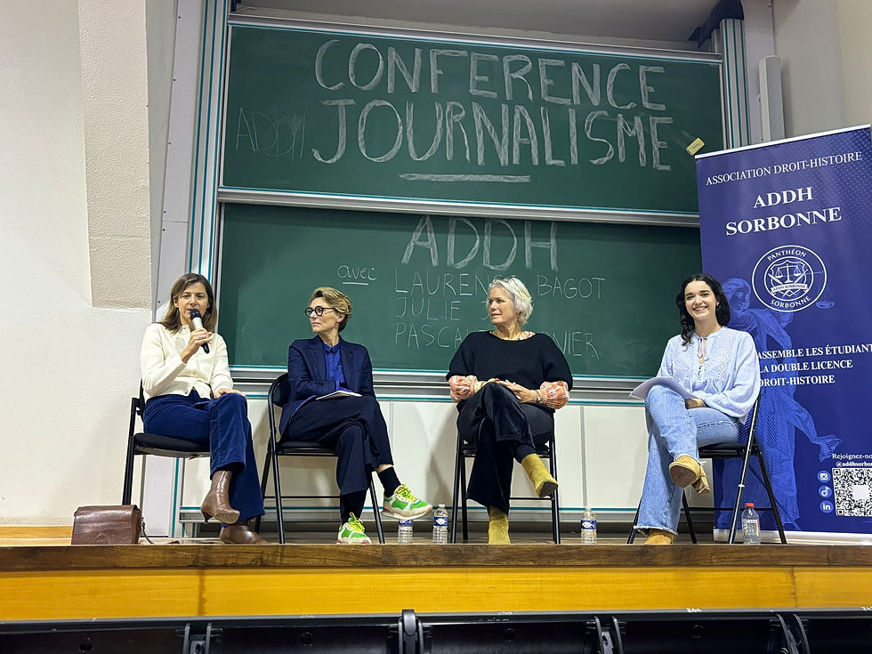 Entretien de 2h avec d'éminente journalistes, réunies pour discuter des nouveaux enjeux de l'information 
