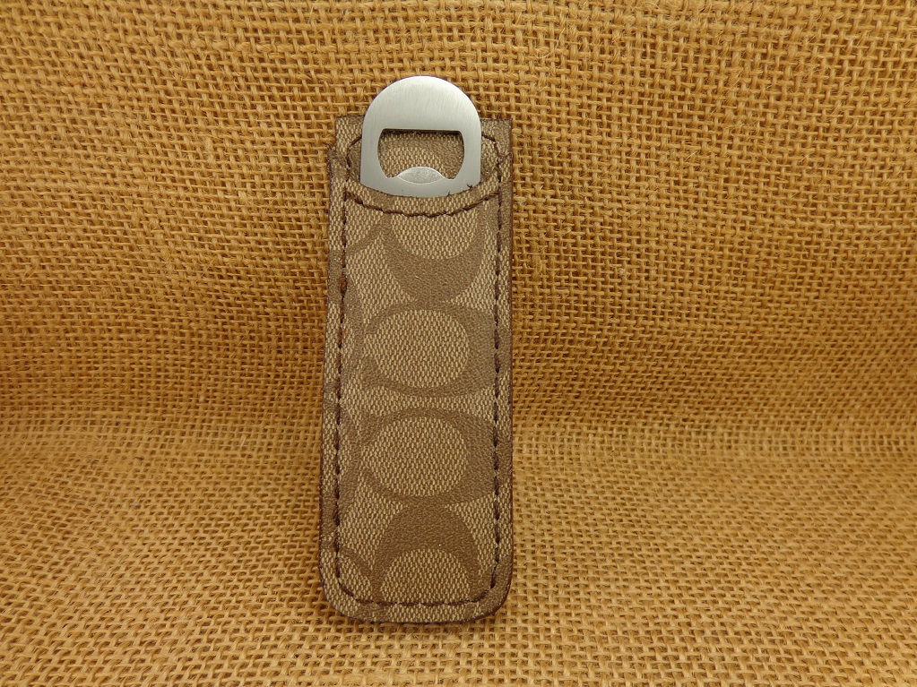 5" Bottle Opener with Coach Purse Holster
