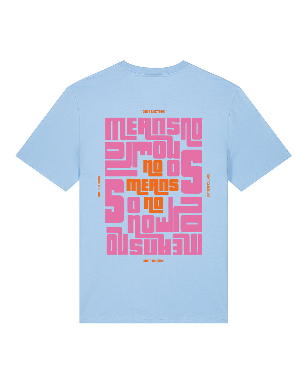 NO MEANS NO – UNISEX OVERSIZE SHIRT BLUE SOUL