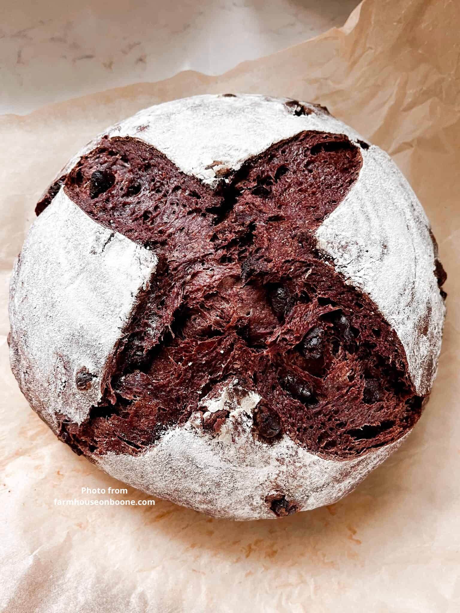 Chocolate Sourdough Loaf
