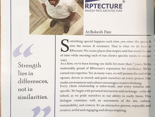 Zeleb - RPtecture's hospitality project got published in the magazine. 
