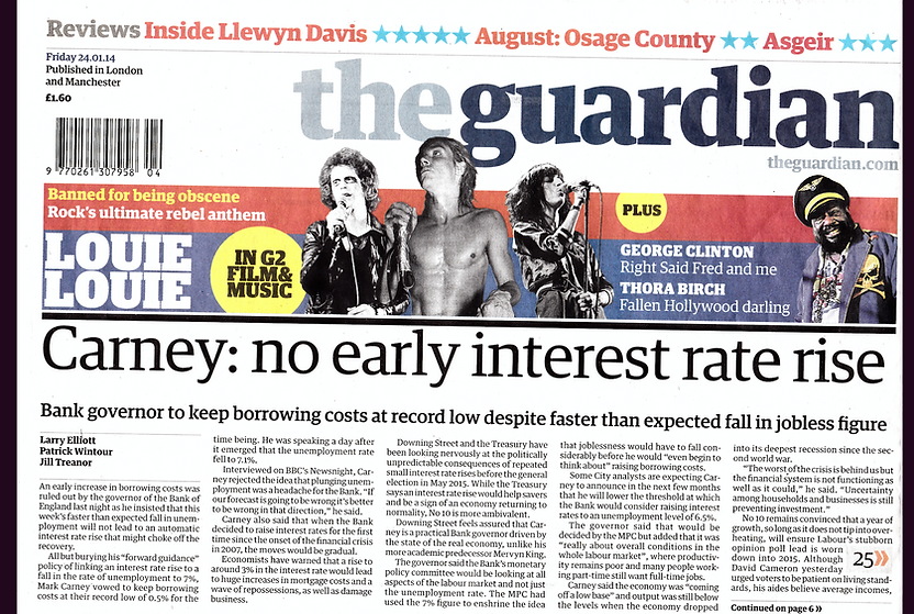 George Clinton interviewed by Adrian Deevoy for TheGuardian. 24/01/2014.