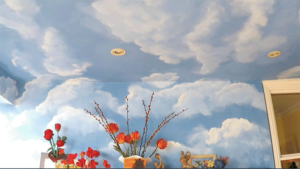 sue clouds mural.