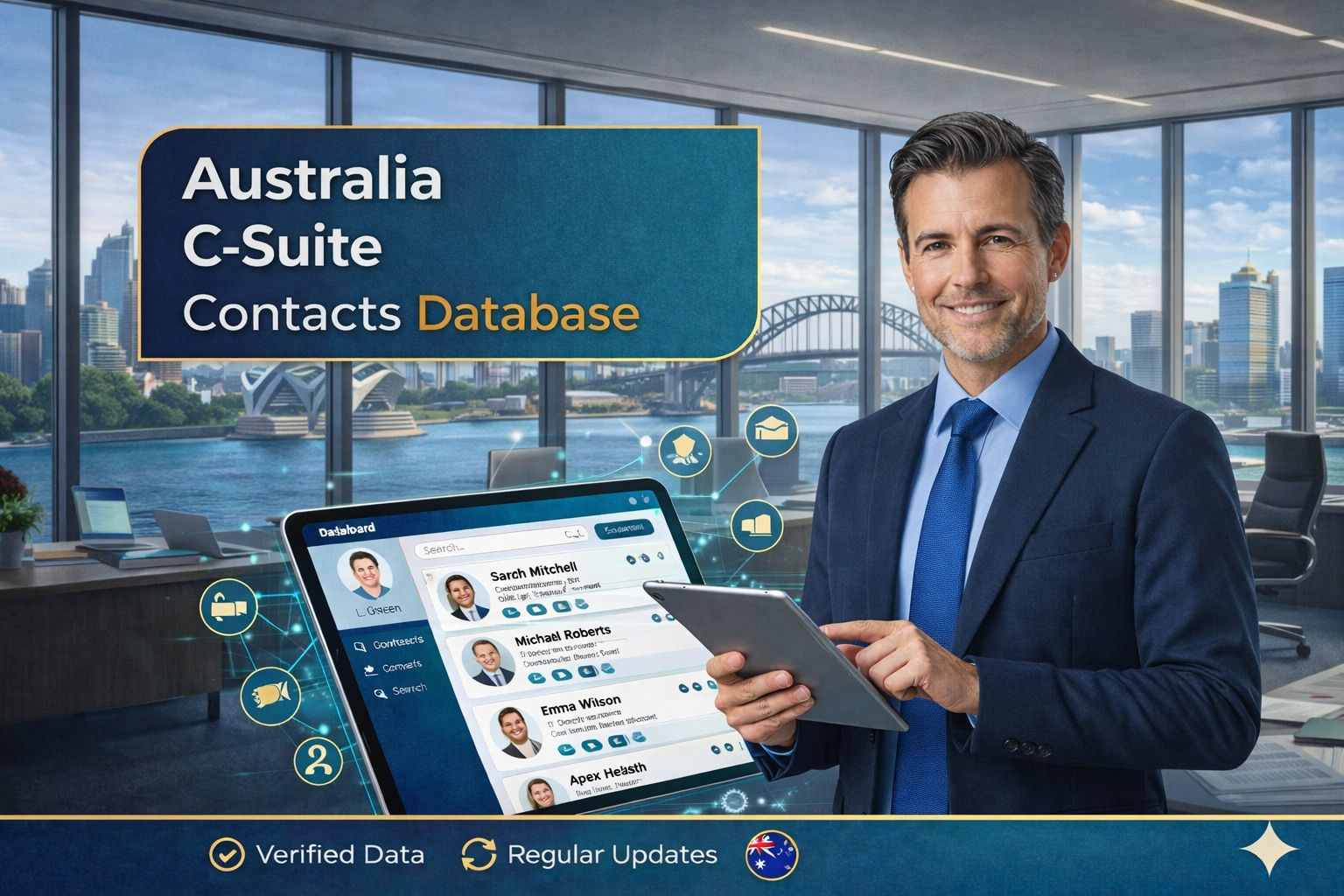 Australia C-Suite Contacts & Verified Email List Database