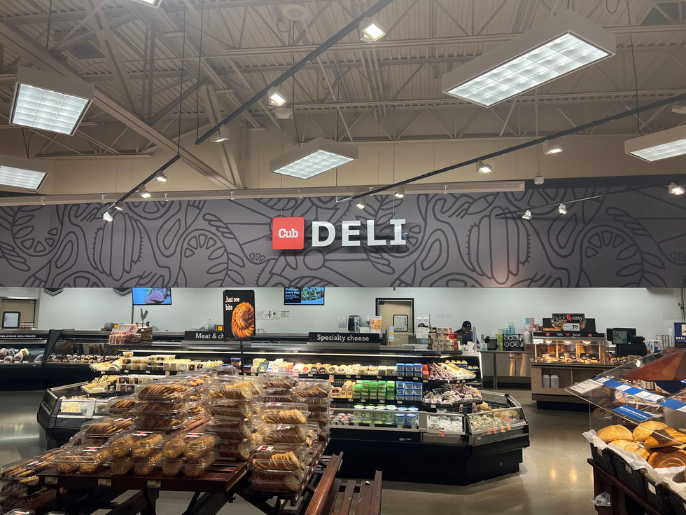 Final Mural installation completed over the Cub Foods Deli