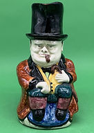 Winston Churchill toby jug brown - Brannam circa 1945