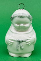 Friar Tuck Christmas ornament white - Goebel circa 1990