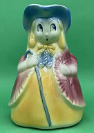 Bo Peep toby jug yellow dress - Shawnee Pottery circa 1945