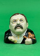 President Roosevelt face pot - Kevin Francis circa 2004