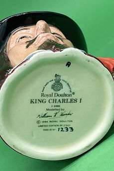 King Charles I character jug version 1 - Royal Doulton 1994