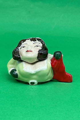 Miss Merry Claus face pot - Kevin Francis circa 2003