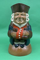 Standing Toby jug stoneware orange - Royal Doulton 1924-1929