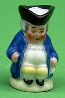 Hands in Pockets toby jug tiny sitting - Sitzendorfer circa 1920