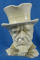 Uncle Sam character jug large dollar handle cream - Grimwades circa 1940