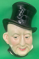 Mr. Micawber wall mask - Beswick circa 1940
