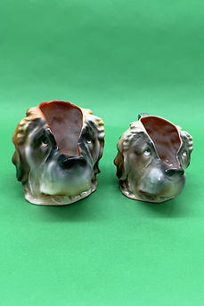 Saint Bernard character jug milk brown - Royal Bayreuth circa 1920