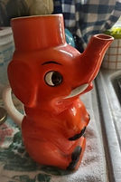Elephant with hat toby jug orange - Goebel circa 1940