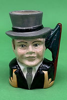 Victoria Railway Guard character jug - Audley Porcelain circa 1975