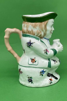 Cross-legged Toby jug - Rouen circa 1900