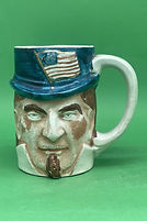 Uncle Sam character jug - Arsenal Pottery circa 1890