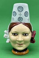 Breton Woman character jug small - Quimper circa 1970