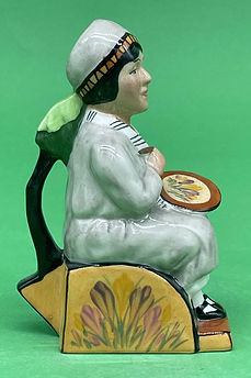 Clarice Cliff toby jug grey - Kevin Francis Ceramics 1993 promotion