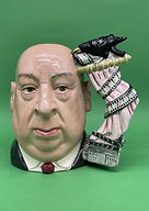 Alfred Hitchcock character jug pink curtain colorway - Royal Doulton 1995