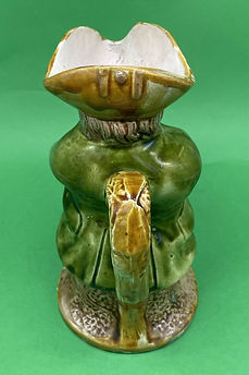 Snufftaker toby jug large green jacket - Staffordshire circa 1890