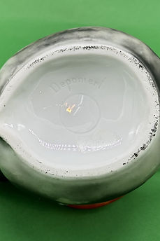 Water Buffalo character jug milk gray - Royal Bayreuth circa 1920