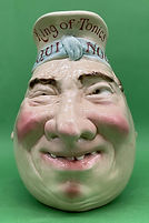 Jolly Fellow character jug xlarge QUINOL - Sarreguemines circa 1905