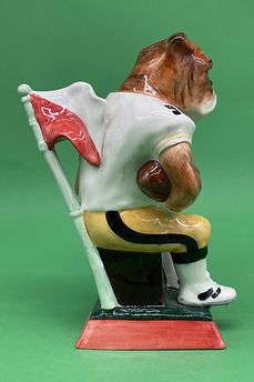 Bulldog Footballer - American toby jug - Kevin Francis Ceramics 1994