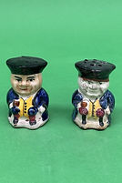 Ordinary Toby salt and pepper shakers - Torquay Pottery circa 1920