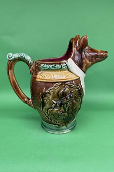 Warthog character jug medium - France circa 1910