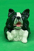 Rex The Collie face pot black - Kevin Francis circa 2003