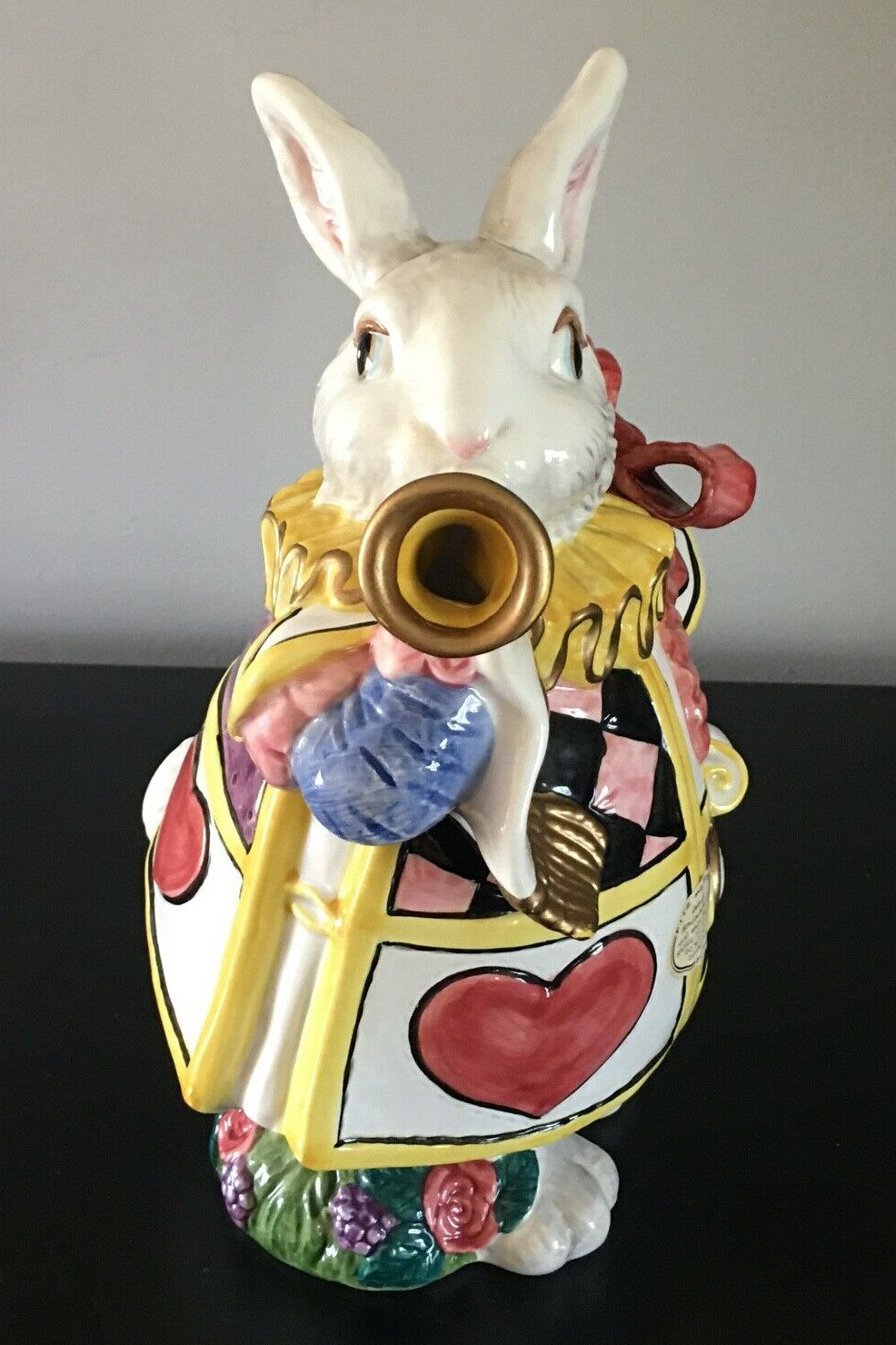 White Rabbit toby jug - Fitz and Floyd 1992