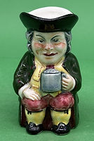 Ordinary Toby jug small green - Longton New Art Pottery circa 1945