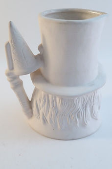 Little Nell's Grandfather character jug white - Fres-O-Lone circa 1960