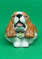 Spiro face pot brown and white - Kevin Francis circa 2001