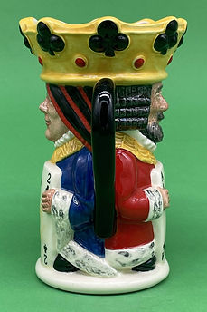 King and Queen of Clubs toby jug - Royal Doulton 1995