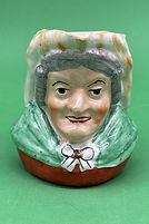 Judy character jug green - William Kent circa 1890