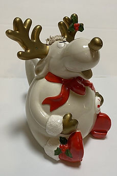 Reindeer toby jug - Fitz and Floyd 1987