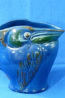 Pelican toby jug blue - Brannam 1928