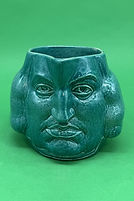 Samuel Johnson character jug medium green - Ashtead 1926