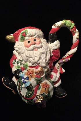 Sugarplum Santa toby jug - Fitz and Floyd 1996