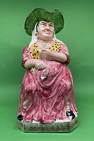 Drunken Sal toby jug pink dress - Davenport circa 1840