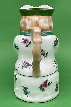 Cross-legged Toby jug - Rouen circa 1900