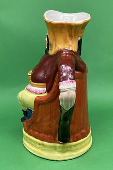Falstaff toby jug - Staffordshire red jacket