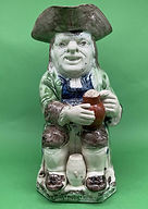 Barrel Toby jug - Thomas Hollins Pearlware circa 1795