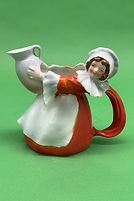 Girl with Pitcher toby jug creamer red - Royal Bayreuth circa 1920